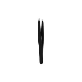 Stainless Steel Eyebrow Tweezers Black Flat Hairs Puller Beauty Makeup Tool