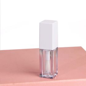 5ml Clear Square Large Head Brush Black Lip Gloss