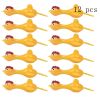 12 PCs Catapult Turkey Tricky Fun Toy Catapult Chicken TPR Soft Material Launch New Exotic Sticky Wall Chicken