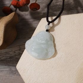 High ice Giant Buddha jade pendant