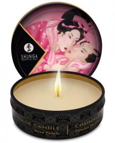 Shunga Aphrodisia Mini Massage Candle Roses 1oz - TCN-SHU4600