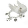 Bohemian Vintage Silver Color Elephant Heart Charms Bracelets for Women Fashion Chain Gift Jewelry