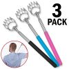 3 PACK Back Scratcher LONG REACH Extendable Telescopic Massager Tool