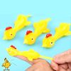 12 PCs Catapult Turkey Tricky Fun Toy Catapult Chicken TPR Soft Material Launch New Exotic Sticky Wall Chicken