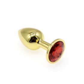 Small Gold Round Drill Metal Toy (Option: Gold-Red diamond)