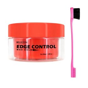 Edge control sideburns hair wax finishing cream permanent non greasy sideburns hair oil spot supply (Option: Strawberry flavor)