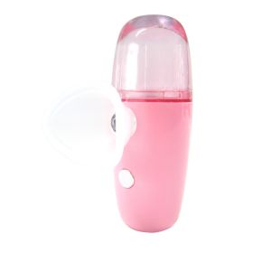 Eye Nano Spray Water Replenishing Device Household Handheld Portable Eye Drops Atomized Eye Care Cleaner (Color: Pink)