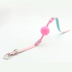 Mouth Stopper For Men And Women (Option: Pink mouth ball without hole)