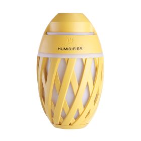 USB Air Humidifier LED Electric Aroma Diffuser (Color: Yellow)