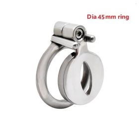 Stainless Steel Male Bird Cage Chastity Lock Youth Abstinence Ring Artifact (Option: 45mm)