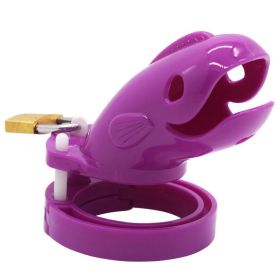 Men's New Chastity Lock Toy (Option: Purple-Long)