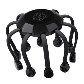 Head Massager Electric Octopus Intelligence (Option: Black-Luxury style)