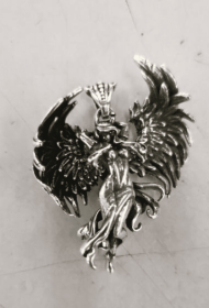 Ancient Silver Angel Wings Lovers Pendant (Color: Angel, Style: Single pendant)