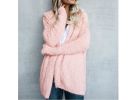 Sweater Hooded Sherpa-Like Cardigan Coat