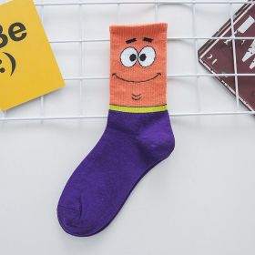 Cartoon SpongeBobs Women's Socks High Quality Fashion Men's Women Sock Printed Casual Hip-Hop Personality Adult Couple Stockings (Color: 15)