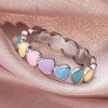 Bohemian Cute Heart Shape LOVE Ring Ladies Couple Gift