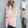 Sweater Hooded Sherpa-Like Cardigan Coat