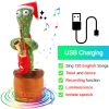 Bluetooth Cactus Plush Toy Electric Singing 60/120 English Songs Dancing Twisting Cactus Luminous Recording Repeat Wriggle Body