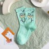 Cartoon SpongeBobs Women's Socks High Quality Fashion Men's Women Sock Printed Casual Hip-Hop Personality Adult Couple Stockings