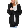 Womens Cardigan Cable Knit Chunky Sweater Coats