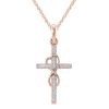 Classic Women Crystal Cross Necklace For Women fASHION Heart Infinity Pendant Necklace Religious Jewelry Christian Baptism Gift