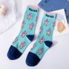 Cartoon SpongeBobs Women's Socks High Quality Fashion Men's Women Sock Printed Casual Hip-Hop Personality Adult Couple Stockings