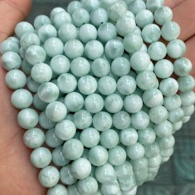 Green Angel Stone Loose Beads Diy Jewelry Accessories (Color: Green, size: 6mm)