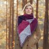 Women Winter Warm Scarf 74.8x25.6In Long Soft Knitted Shawl