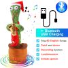 Bluetooth Cactus Plush Toy Electric Singing 60/120 English Songs Dancing Twisting Cactus Luminous Recording Repeat Wriggle Body